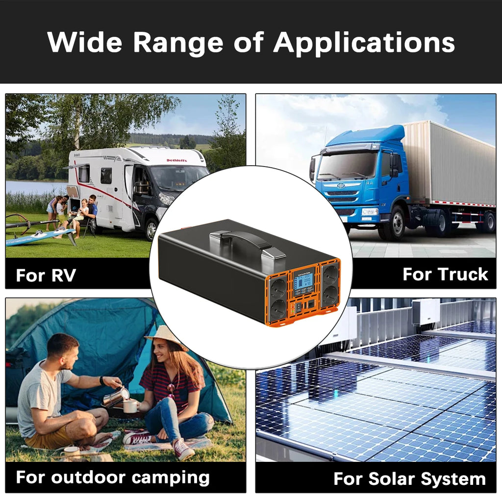 Pure Sine Wave Inverter 12V/24V to 220V 3000W-7000W for RV Caravan Solar Home – CE Certified