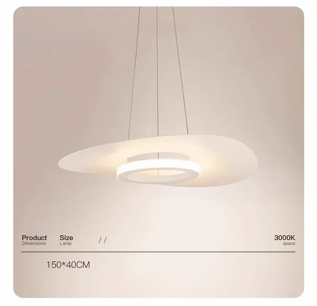 Modern Simple Black White LED creative chandelier Lighting,Suspension Home Decor Indoor Nordic Fixtures for Living Room Aisle