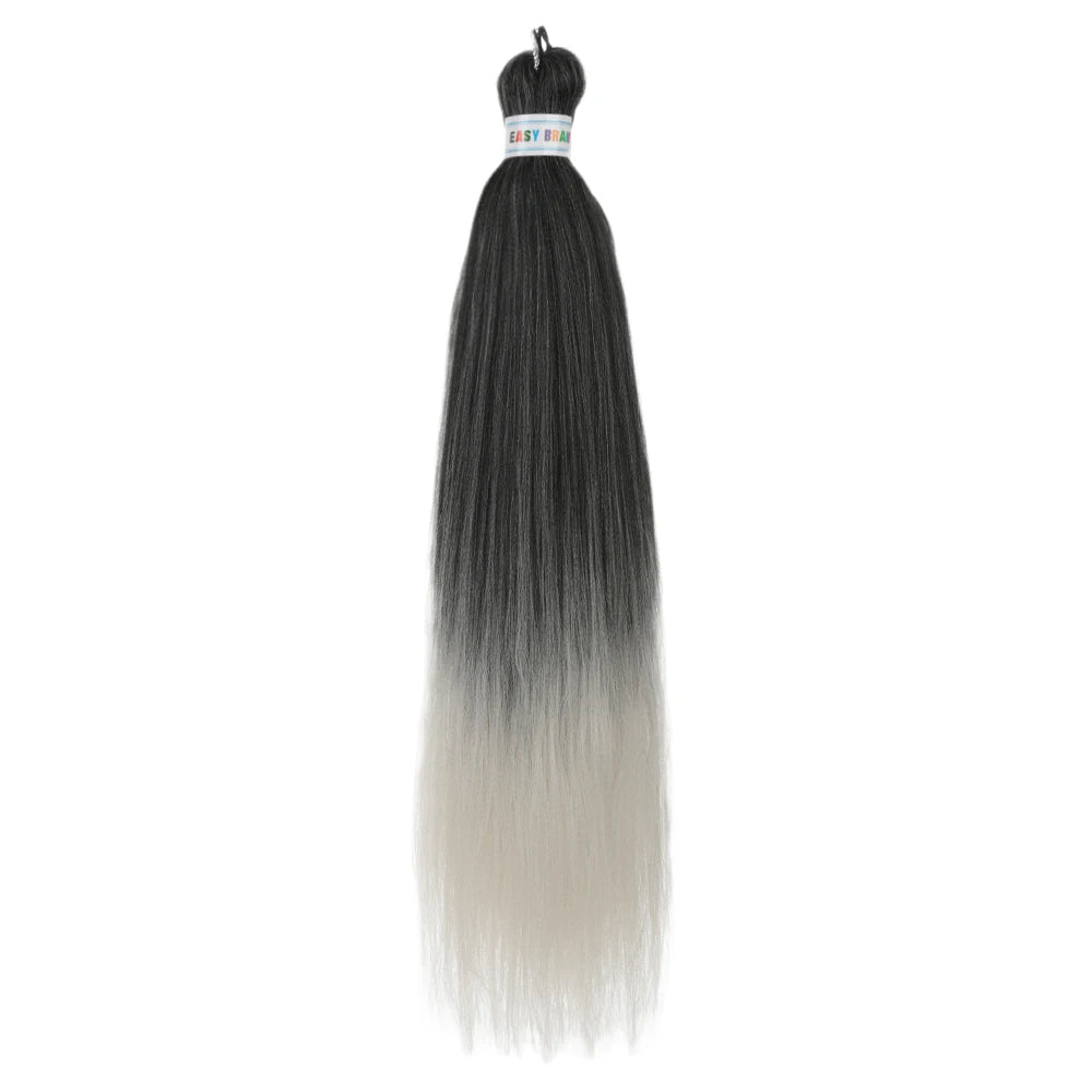 Ombre Kanekalon Braiding Hair Extensions Pre Stretched 26 Inch Synthetic Hair for Afro Jumbo Box Braids Natural Looking