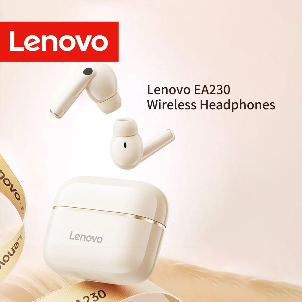 Lenovo Wireless Earbuds Low Latency BT5.4 HD Call with Noise Reduction Long Standby Ergonomic Human-Ear Design