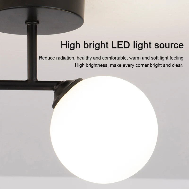LED Ceiling Lamp Home Decor Interior Lighting For Bedroom Living Room Dining Table Cloakroom Corridor Nordic Ball Ceiling Light