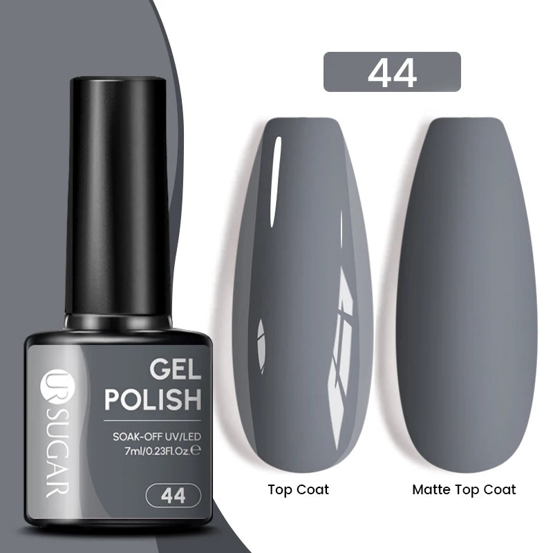 UR SUGAR 7ML Valentine’s Day Gel Nail Polish 107 Colors Classic Black Red Glitter Semi Permanent Autumn Soak Off UV Gel Varnish