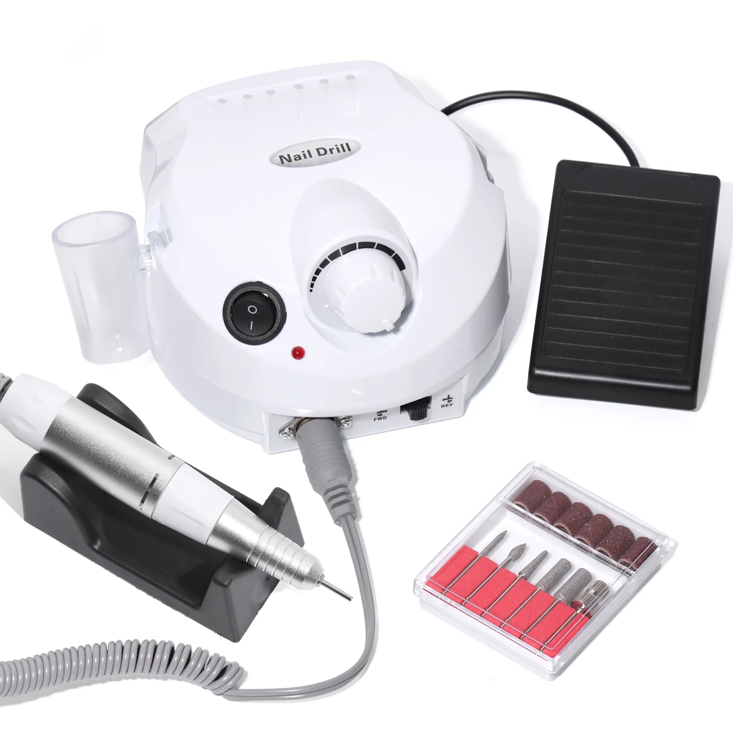 35000RPM Electric Nail Drill Machine Manicure Pedicure Professional Nail Lathe Low Noise Cutters Nail File Kit