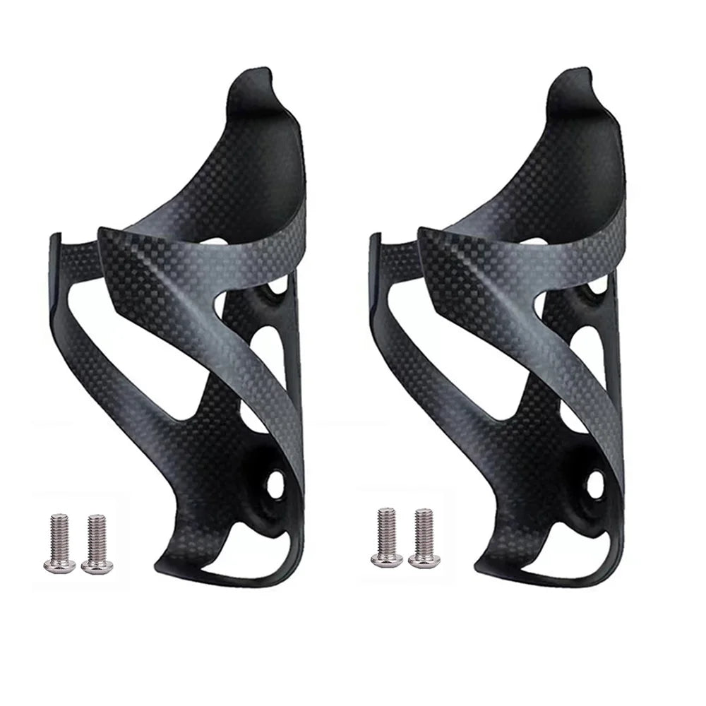 2Pcs Full Carbon Fiber Bicycle Water Bottle Cage MTB Road Bike Bottle Holder Ultra Light Cycle Equipment Matte/Glossy 4 Colors 1