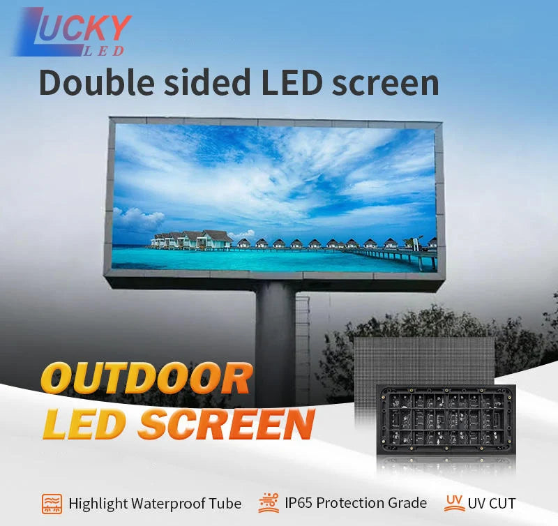 P4 LED screen panel module Outdoor 256*128mm 64*32 pixels 1/8scan 3in1 RGB SMD P4 Full Color LED display panel module