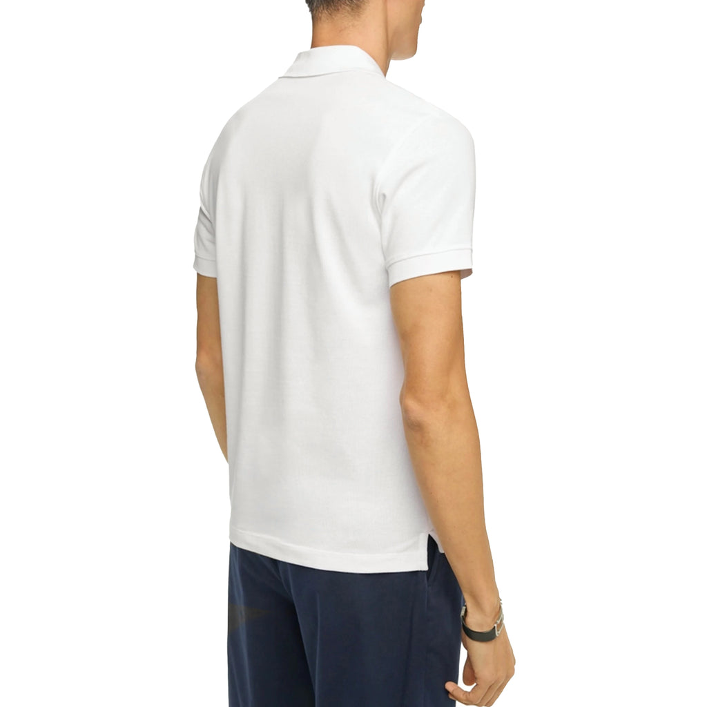 Embroidery Mens Polo Shirt Cotton Mens Casual Short Sleeve Solid White Soft T-Shirts Basic Daily Men's Loose Fit Tee Shirt Tops
