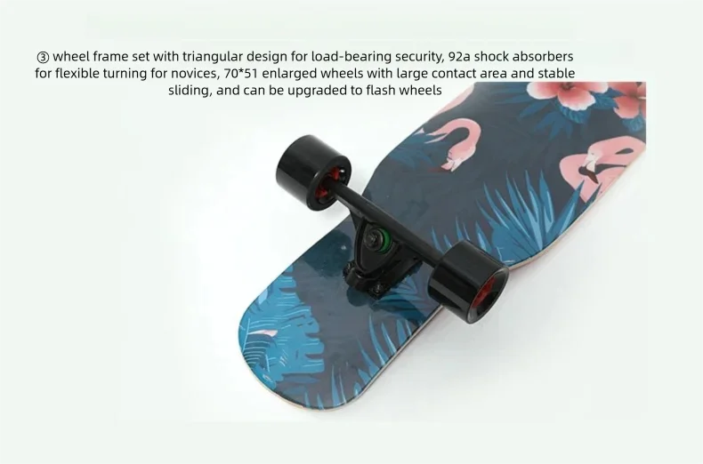 44-inch longboard skateboard for beginners, men, women, adults, professional double-kick dance board, youth maple wood four-whee