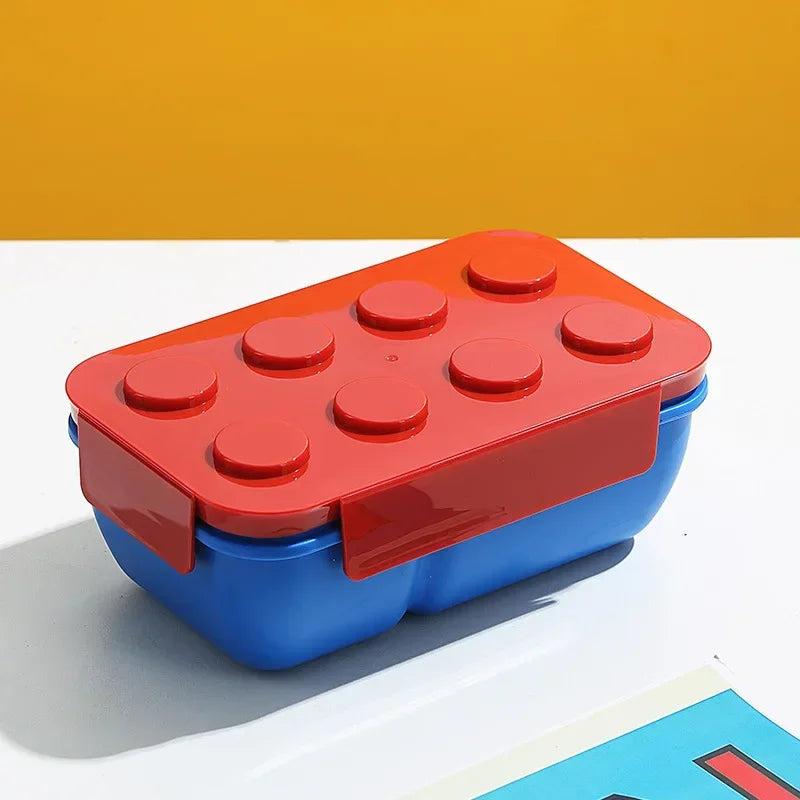 Lunch Box DIY Building Block Portable Modular for Children Student Outdoor Picnic Bento Food Storage Container Fruit Salad Box