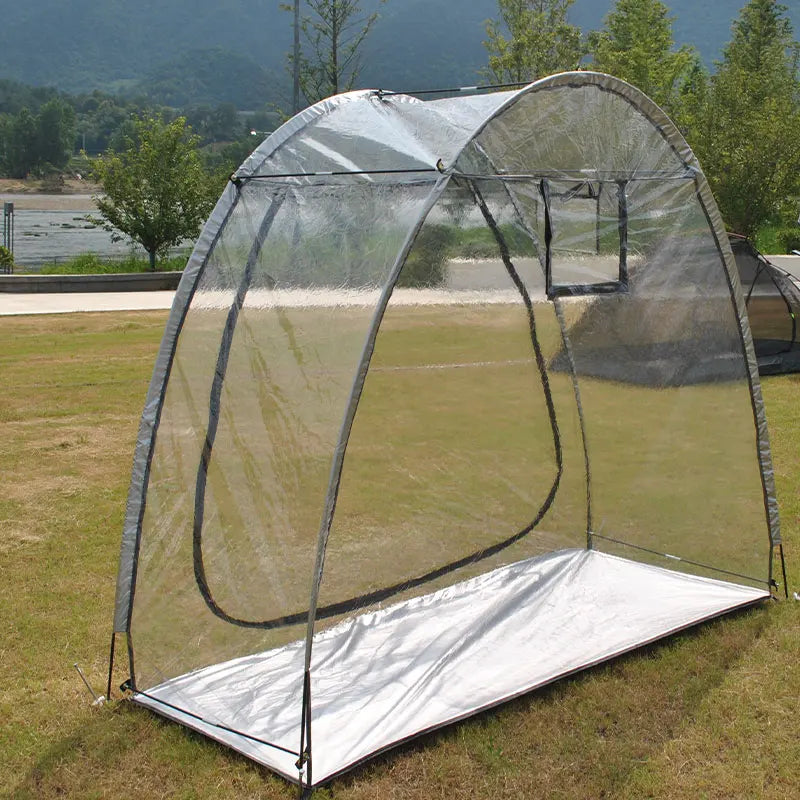 Weather Resistant Outdoor Clear Tent for Bike Trip Camping Picnic Winter Sports Transparent Fishing Shelter Garden 4 Season