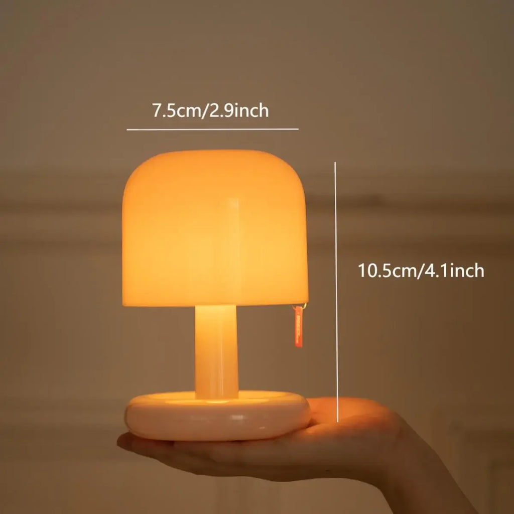 USB Rechargeable LED Table Lamp Mini Sunset Night Light Mushroom Lamp Desk Bedroom Bedside Lamps Bar Room Decoration Mood Light