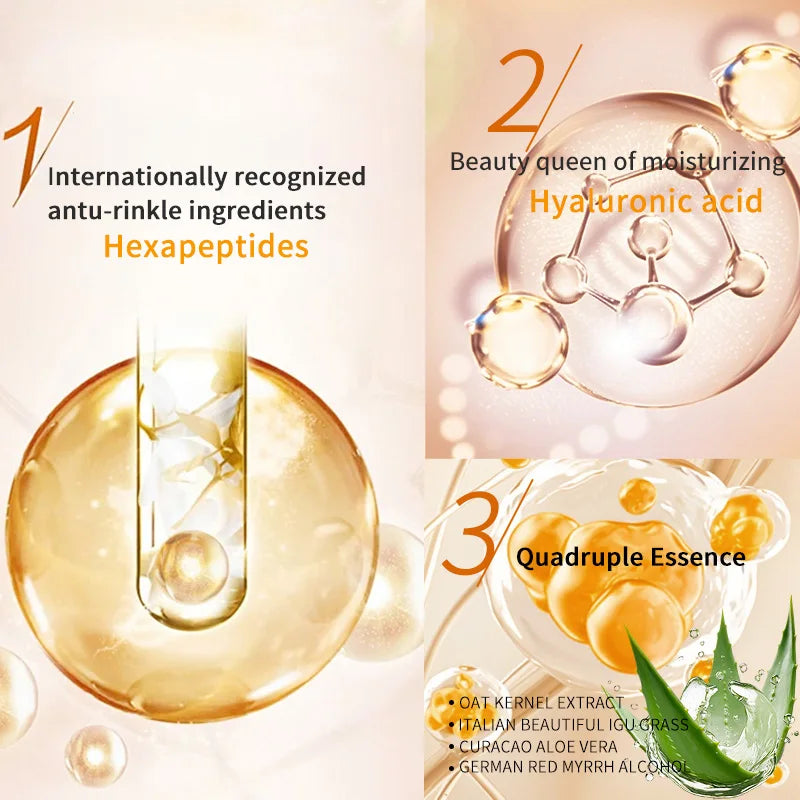 FONCE Hexapeptide Anti-wrinkle Essence Facial Cream, Fine Line Reducing, Moisturizing, Nourishing and Lifting Cream 50g