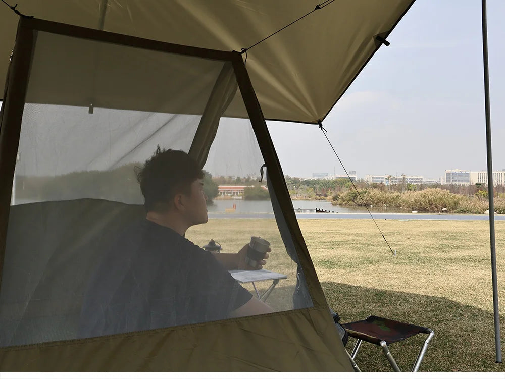 Airy 1 Mesh Tent Trekking Pole Tent Lightweight Solo Tent Camping Tarp Tent Hiking backpacking Single One Person Tent Shelter