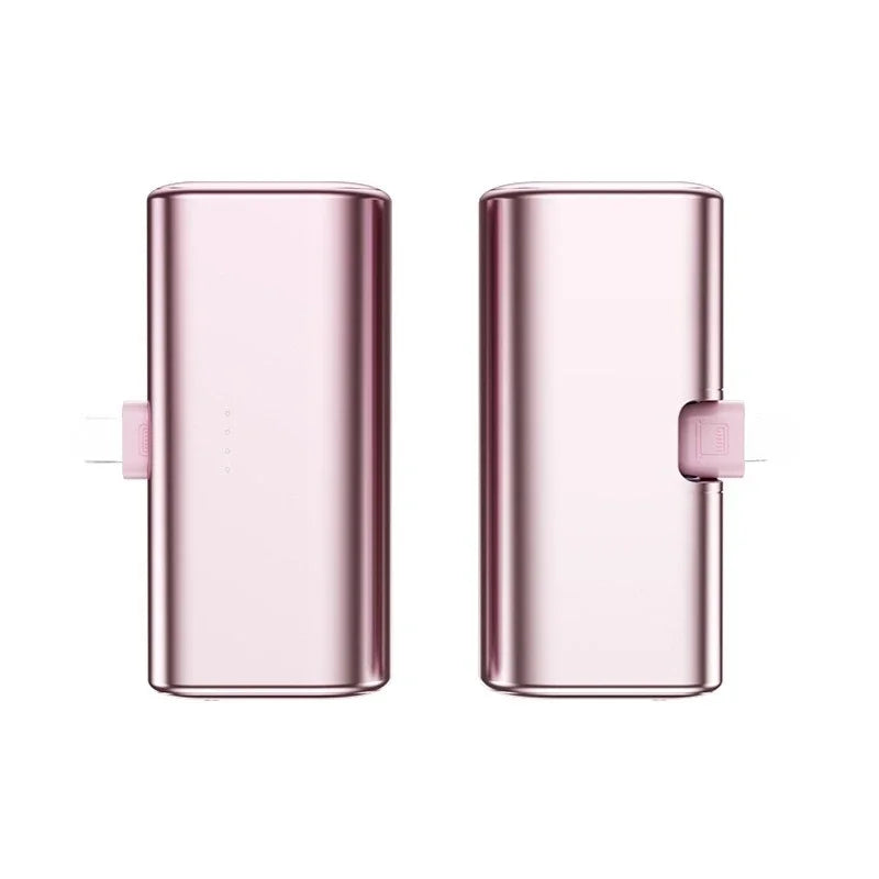 Mini Power Bank 10000mAh 22.5W Foldable Direct Plug Portable Charger Metal Capsule External Battery For iPhone Android