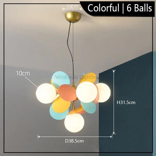 Colourful Branch Chandelier for Bedroom Living Room Acrylic Hanging Lamps Lustre Mood Ceiling Light Modern Led Chandeliers
