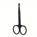 Precision Nose Hair Scissors, Round Tip Scissors for Eyebrows, Beard, Mustache and Ear Hair Trimming Facial Grooming Tools with