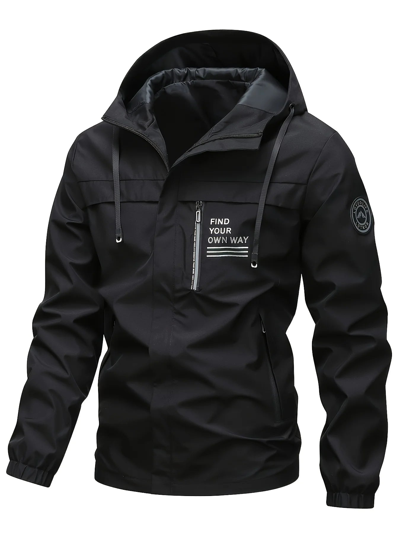 Fashionable Men's Casual Windbreaker Jacket Hooded Jacket Men's Waterproof Outdoor Soft Shell Winter Outwear Clothing Warm Plus Size