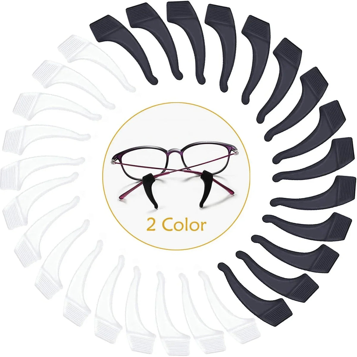 Silicone Ear Hook Anti-slip Glasses Leg Ear Sleeve Bracket Fastener Sunglasses Accessories Grip Anti-fall Eyewear Holder
