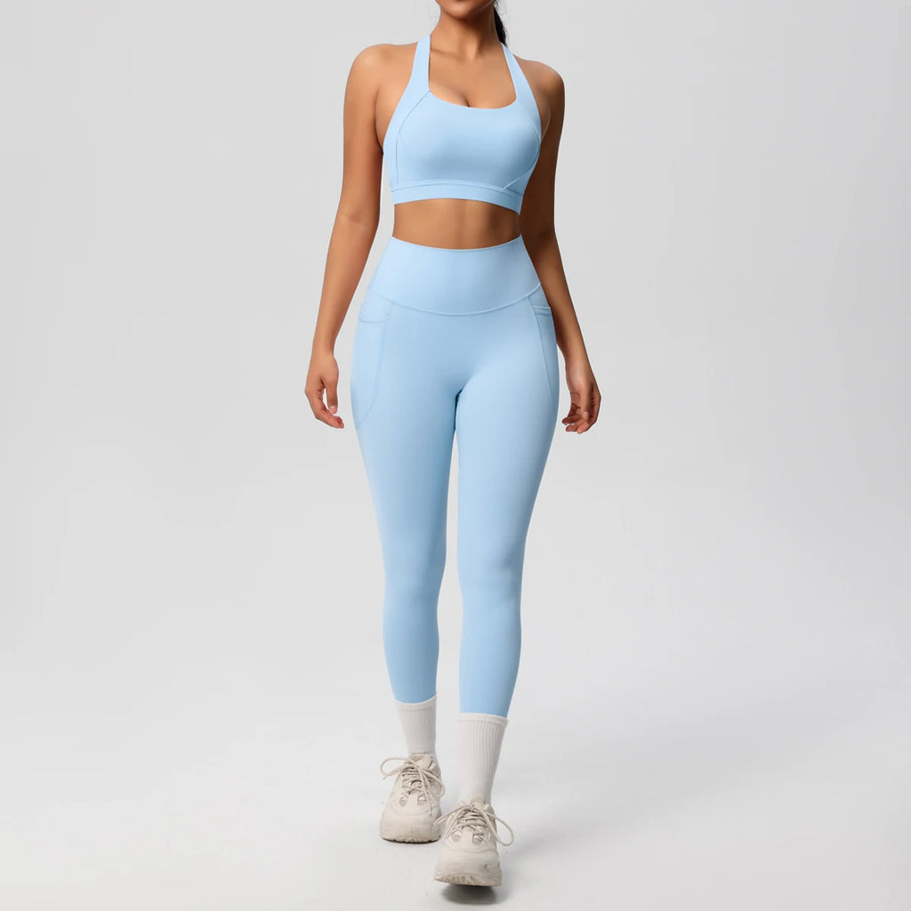 Yoga Suit Sports Set Womens Sportswear Sports Women's Yoga Bra Tummy Control Slimming Booty Leggings Women's Tracksuit