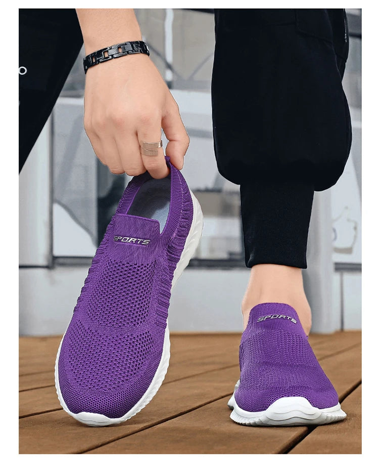 Men Vulcanize Shoes Mesh Men Shoes Lightweight Comfortable Men's Sneakers 2025 Autumn Fashion Slip on Flats Shoes Male Loafers