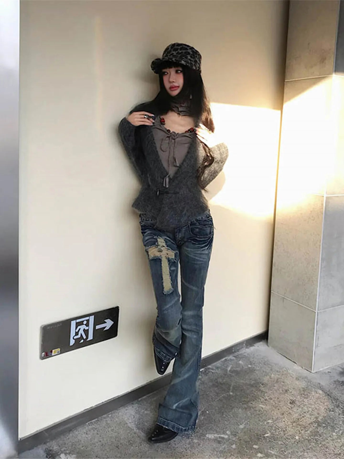 Tonngirls 2000s Japanese Jeans Pants Women Low Waist Denim Pant Streetwear American Retro Y2k Trousers Jeans Slim E-girls Jeans