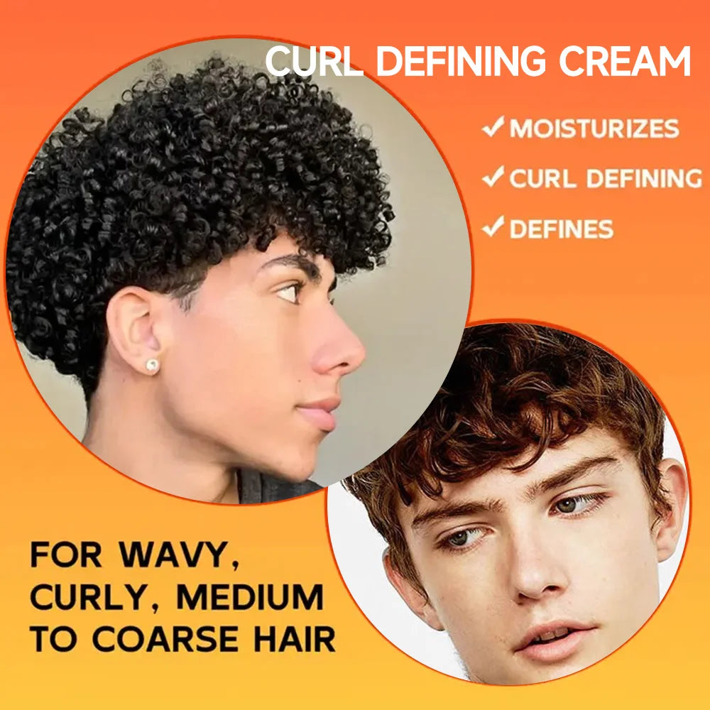 Curly hair Styling cream, moisturizing and smoothing formula, enhances the elasticity and shine of curly hair, easy to set 2025
