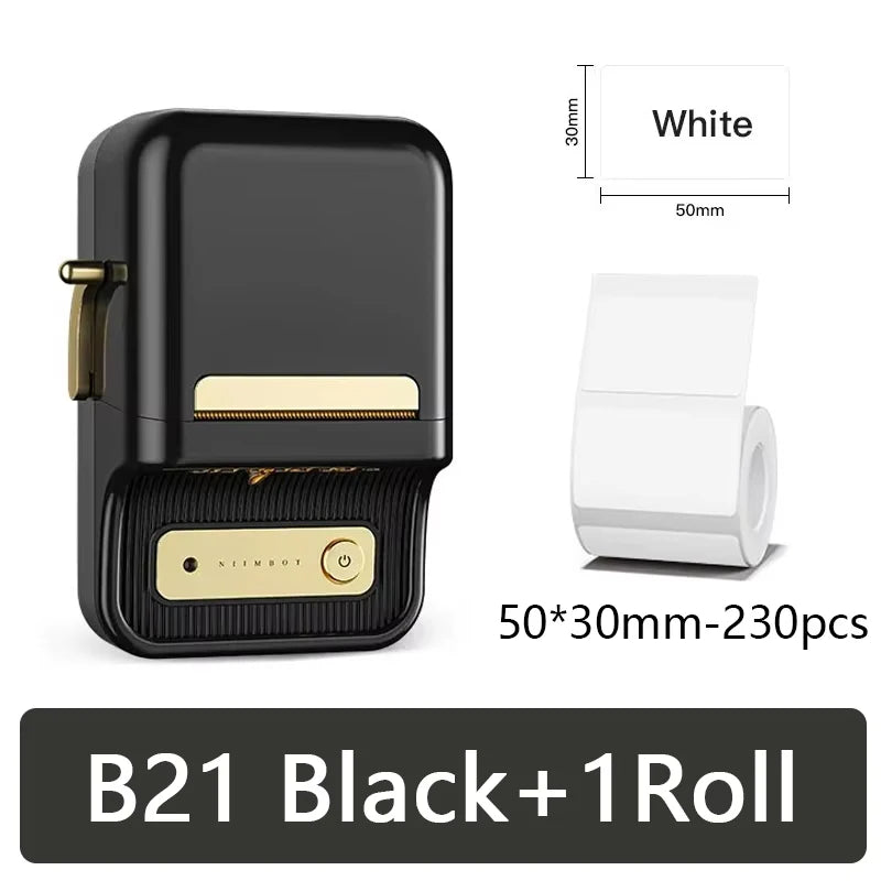 Niimbot B21Pro 300DPI Mini Portable Printer Adhesive Photo Label Printer Print Width For Photos Receipts Business Label Make