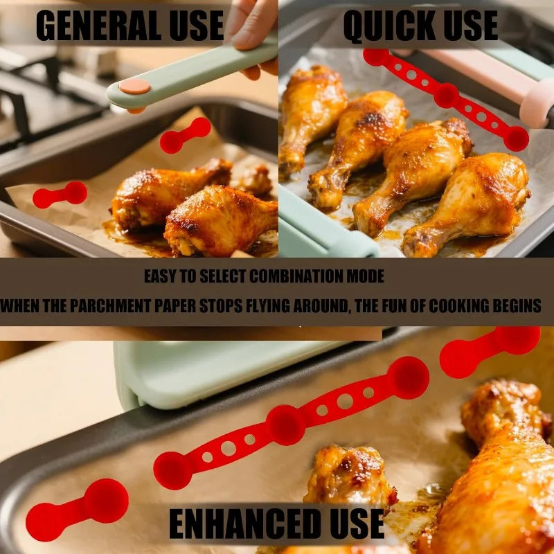 Air Fryer Magnet Silicone Buckle Silicone Air Fryer Liner Fixing Buckle Prevent Paper Shift and Burn Reusable Accessories