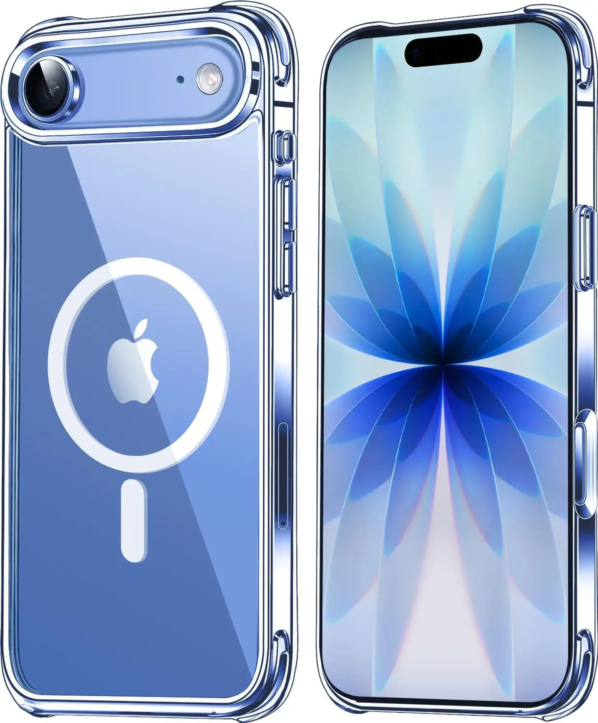 Transparent Magnetic Case For iPhone 17 16 Pro Max 15 14 Plus Wireless Charge Cover 13 12 Mini 17 Air Magsafe Protection Case