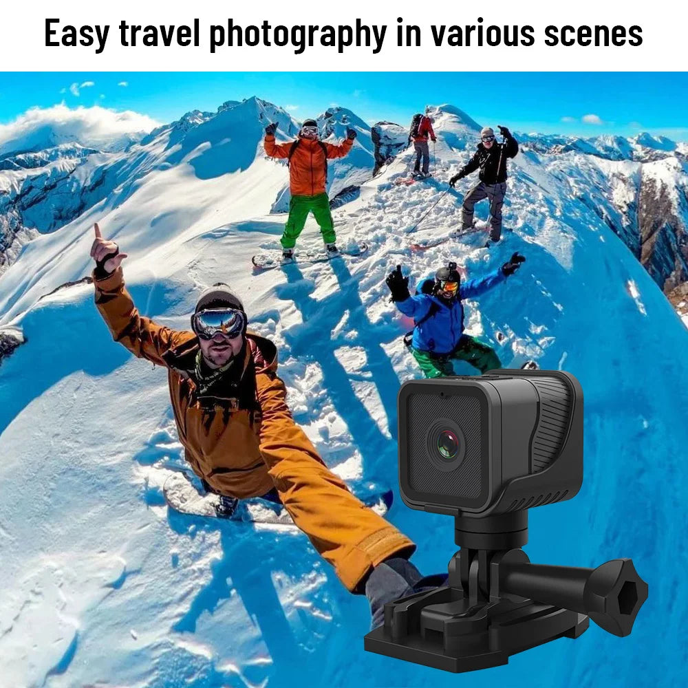 1080P HD Mini Action Camera Portable WiFi Hotspot Mini DV Camera, Waterproof Outdoor Sports Camera, Motorcycle Driving Recorder