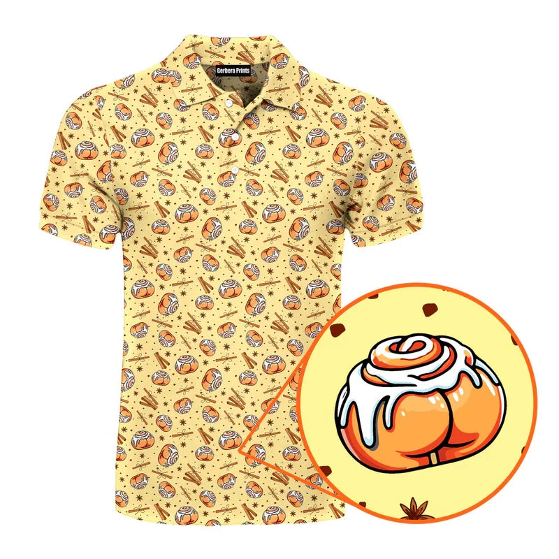 Sexy Over Print Polo Shirt For Men Hip Hop Street Personality Short Sleeve Button Golf Shirts Summer Vacation Carnival Funny Top