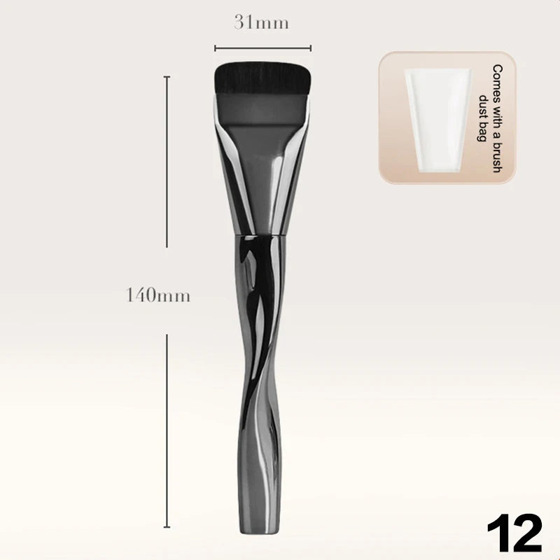 Ultra Thin Foundation Brush Lightweight Face Contour Brush Flat Contour Brush Foundation Cream Makeup Brushes Beauty