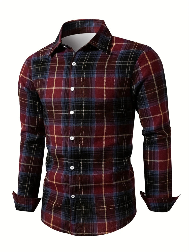 Fashion Square stripe patterns 3D Print Mens Long Sleeve Shirt Autumn Button Down Casual Animal Shirt Lapel Mens Clothing Tops