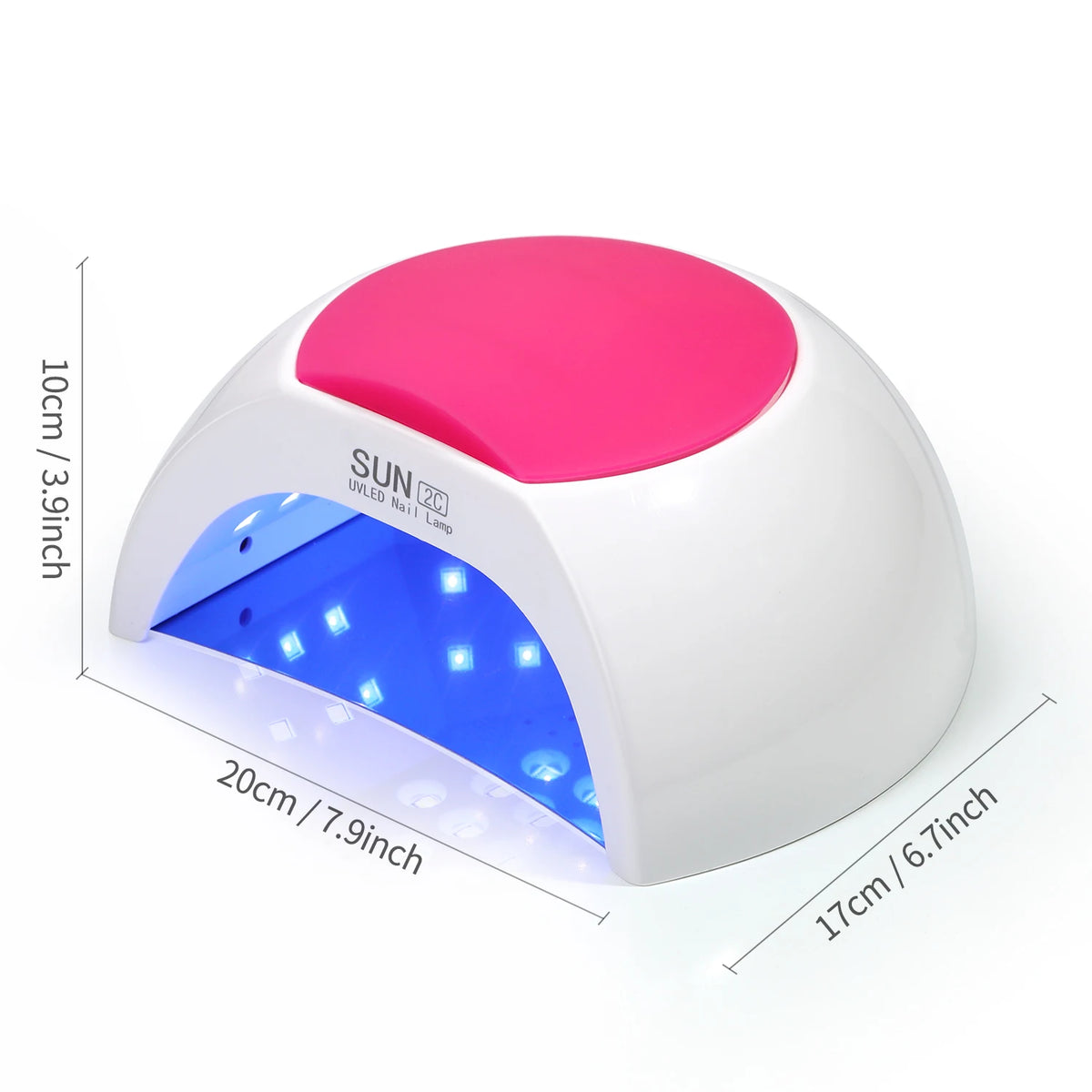 YIKOOLIN SUN2C 48W UV Nail Lamp Gel Polish Dryer LED Manicure Pedicure Light Nail Art Machine for Salon Use