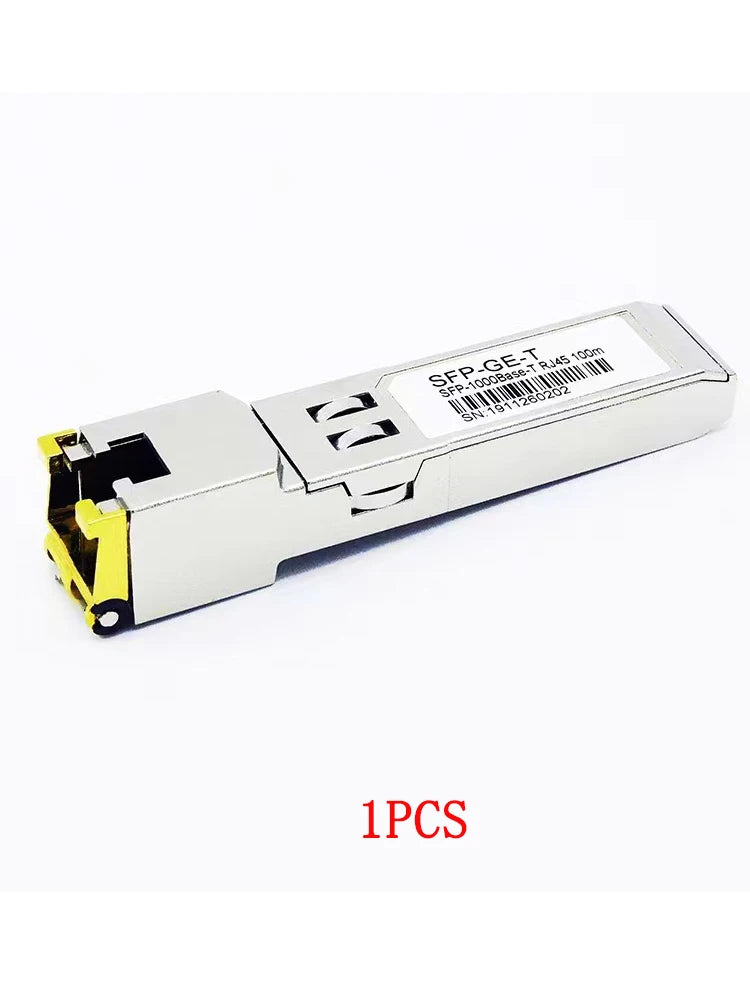 SFP Fiber Module Ethernet Port RJ45 module 1000BASE-T Switch connector Copper Compatible with Cisco/Mikrotik Gigabit Ethernet Sw