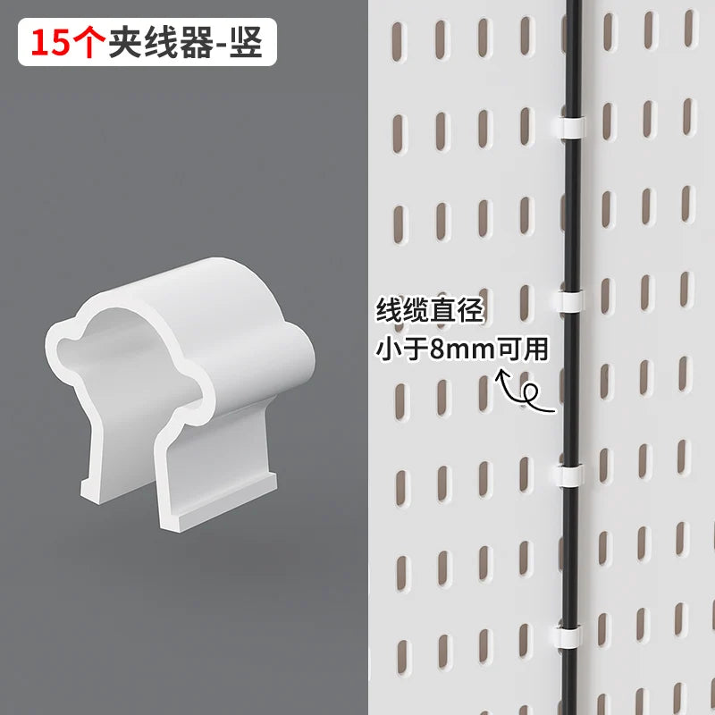 Study Room Pegboard with Shelves Tool Free Wall Grid Scratch Proof Easy to Install for Computer Desk Accessories
