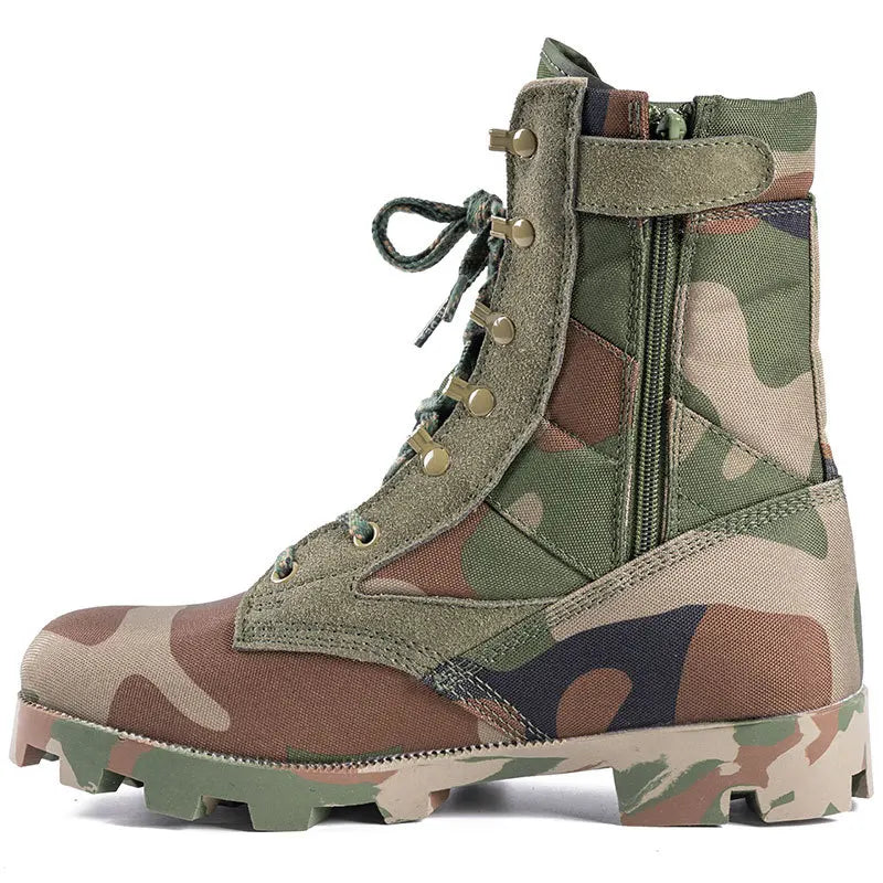 37-48 Training Boots Outdoor Hiking Climbing Shoes Green High Top Desert Boots Work Security Shoes