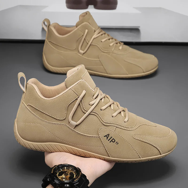 Casual Sport Shoes for Men Retro Leather Surface Soft Bottom Versatile Leisure Board Shoes Autumn Trend Brand Agan Men's Foot...