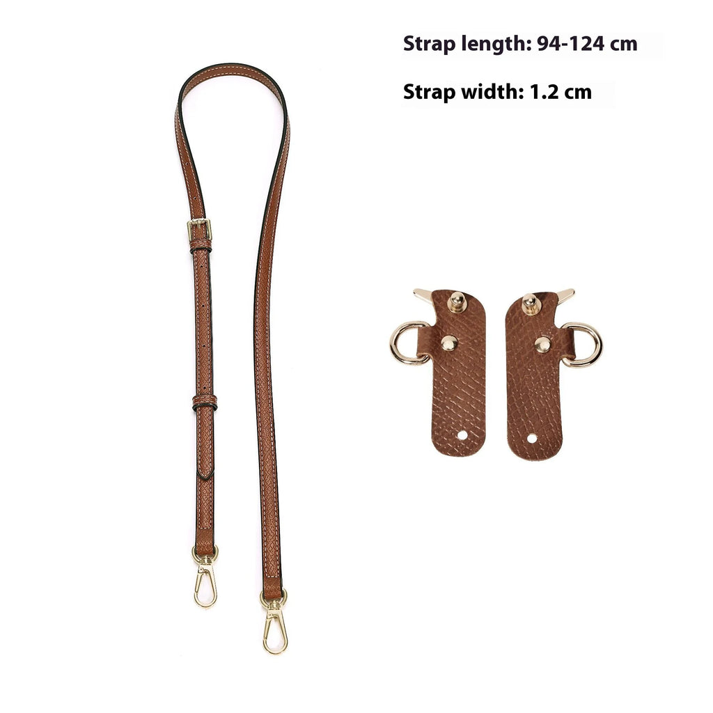 Leather Bag Shoulder Strap Replacement Crossbody Adjustable Conversion Kit Fit for Longchamp Mini Pouch