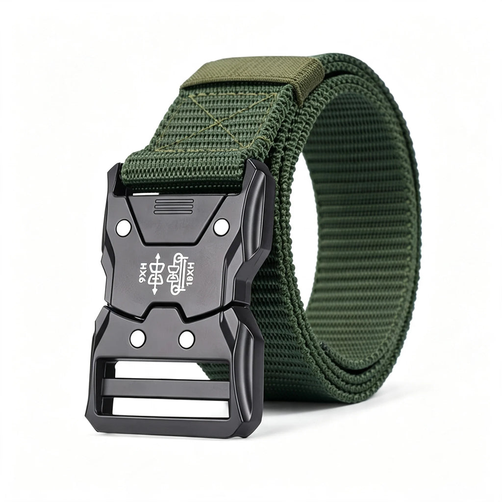 2-Pack Unisex Multifunctional Tactical Nylon Belt Breathable Canvas Weave for Outdoor Sports And Training