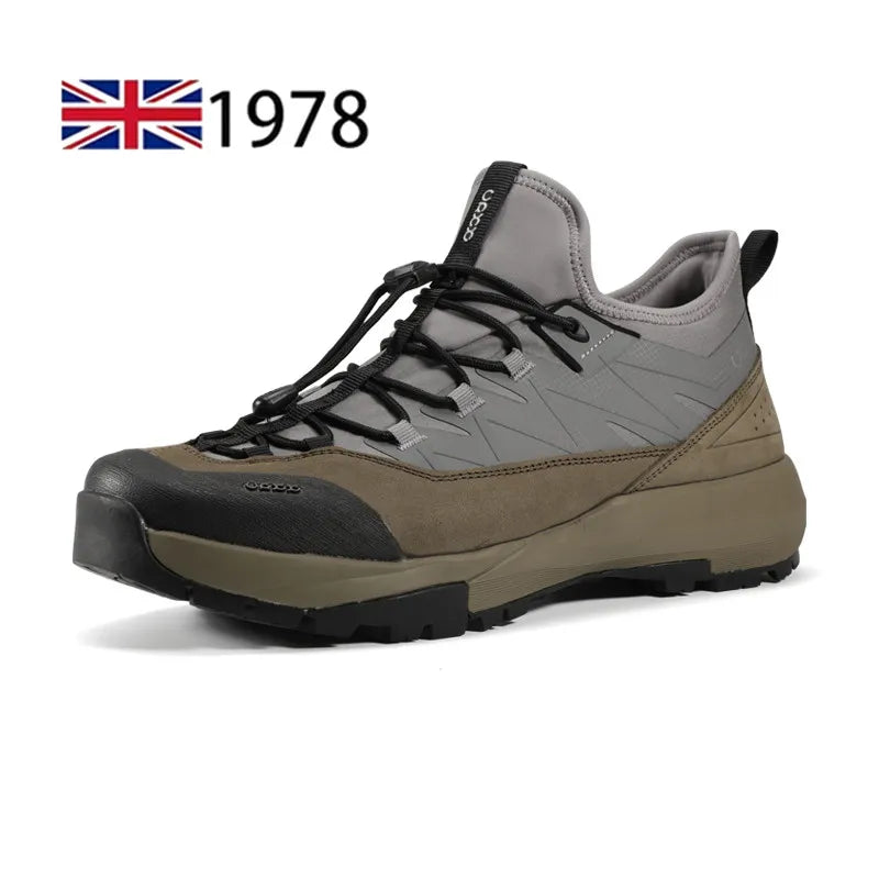 Men Shoes Genuine Leather New Outdoor Hiking, Camping, Running, Jogging, Leisure Hiking, Waterproof, Anti Slip, Breathable Sport