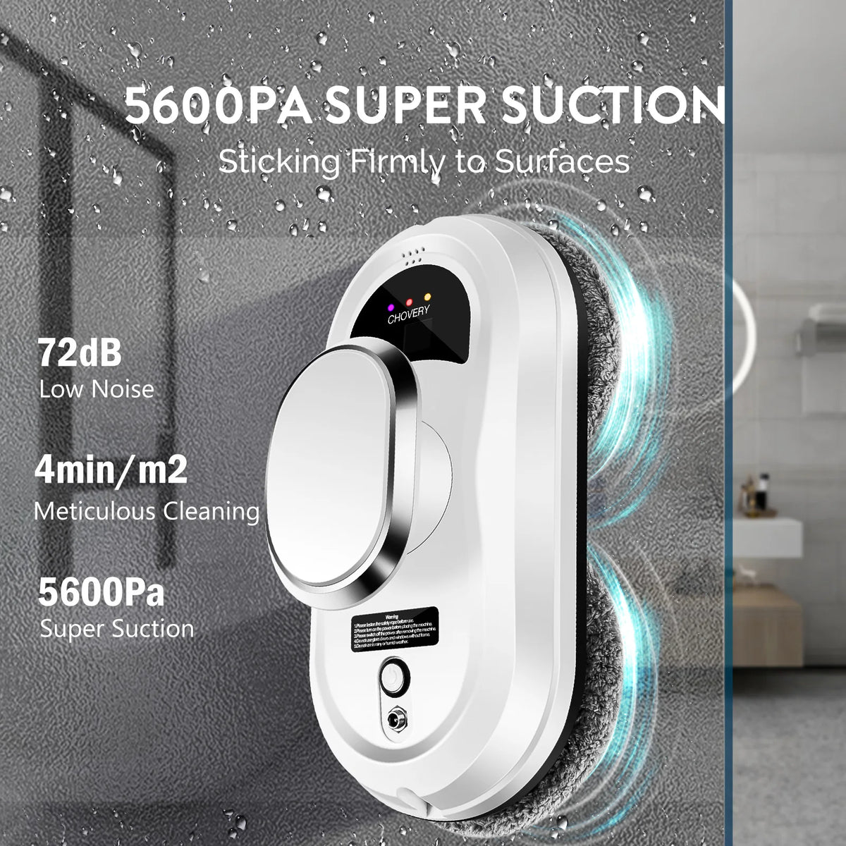 CHOVERY Robot Vacuum Cleaner Window Cleaning Robot Window Cleaner Electric Glass Limpiacristales Remote Control