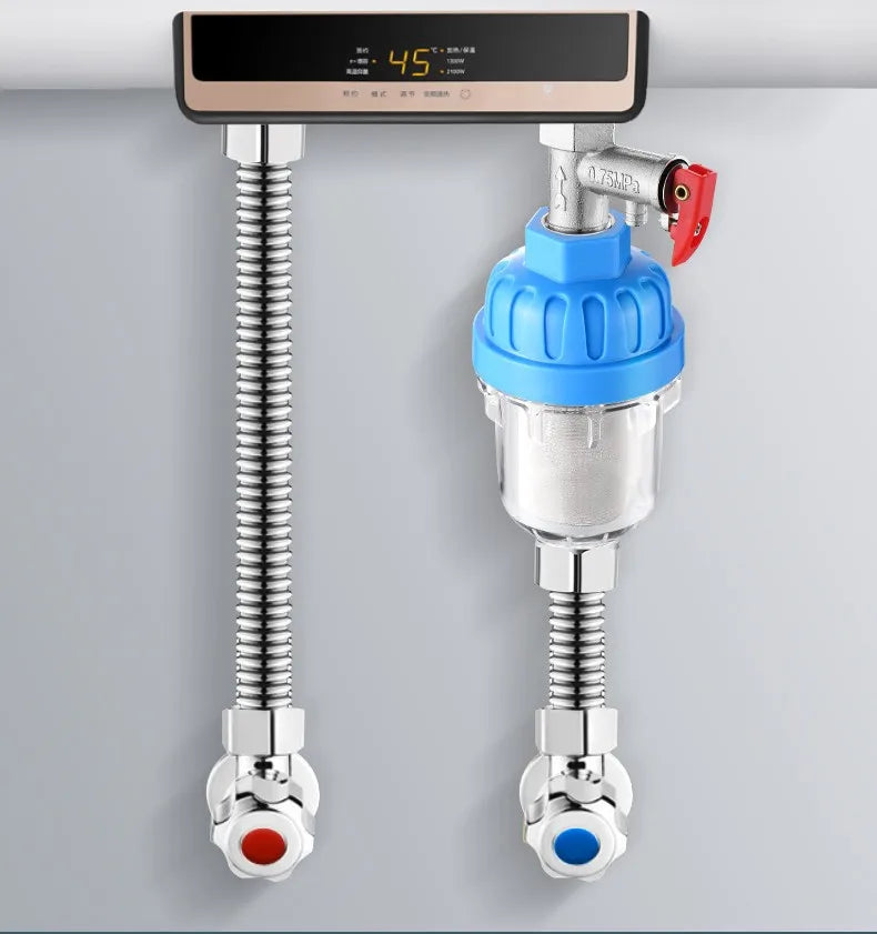 Universal Water Purifier Faucet Filter Shower Water Heater Strainer Spray Head Washing Machine Tap Percolator Bathroom Accessory