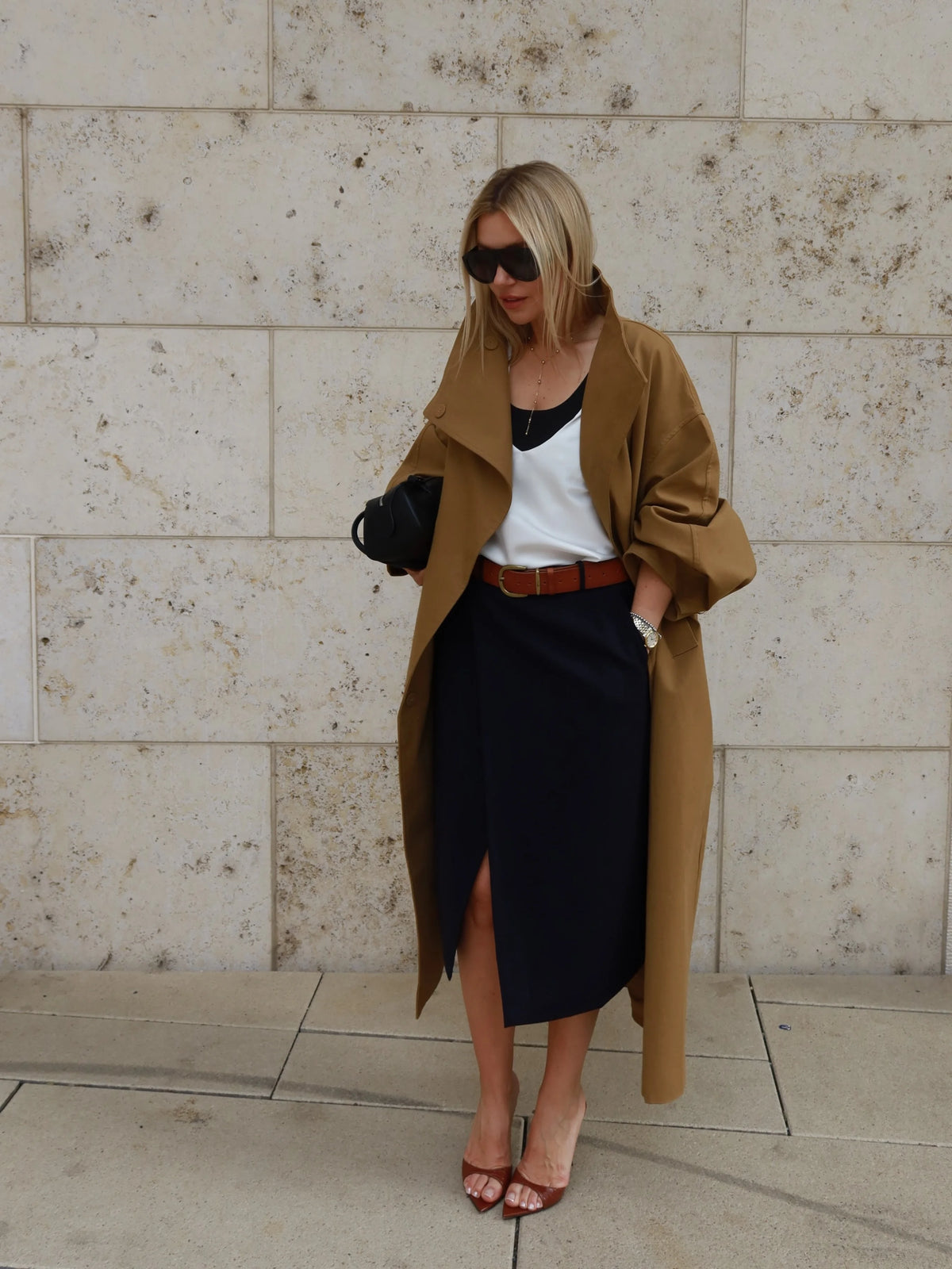 Casual Solid Long Trench Coat Women Stand Collar Long Sleeve Single Breasted Lace Up Jacket 2026 Autumn Lady Commute Outwear