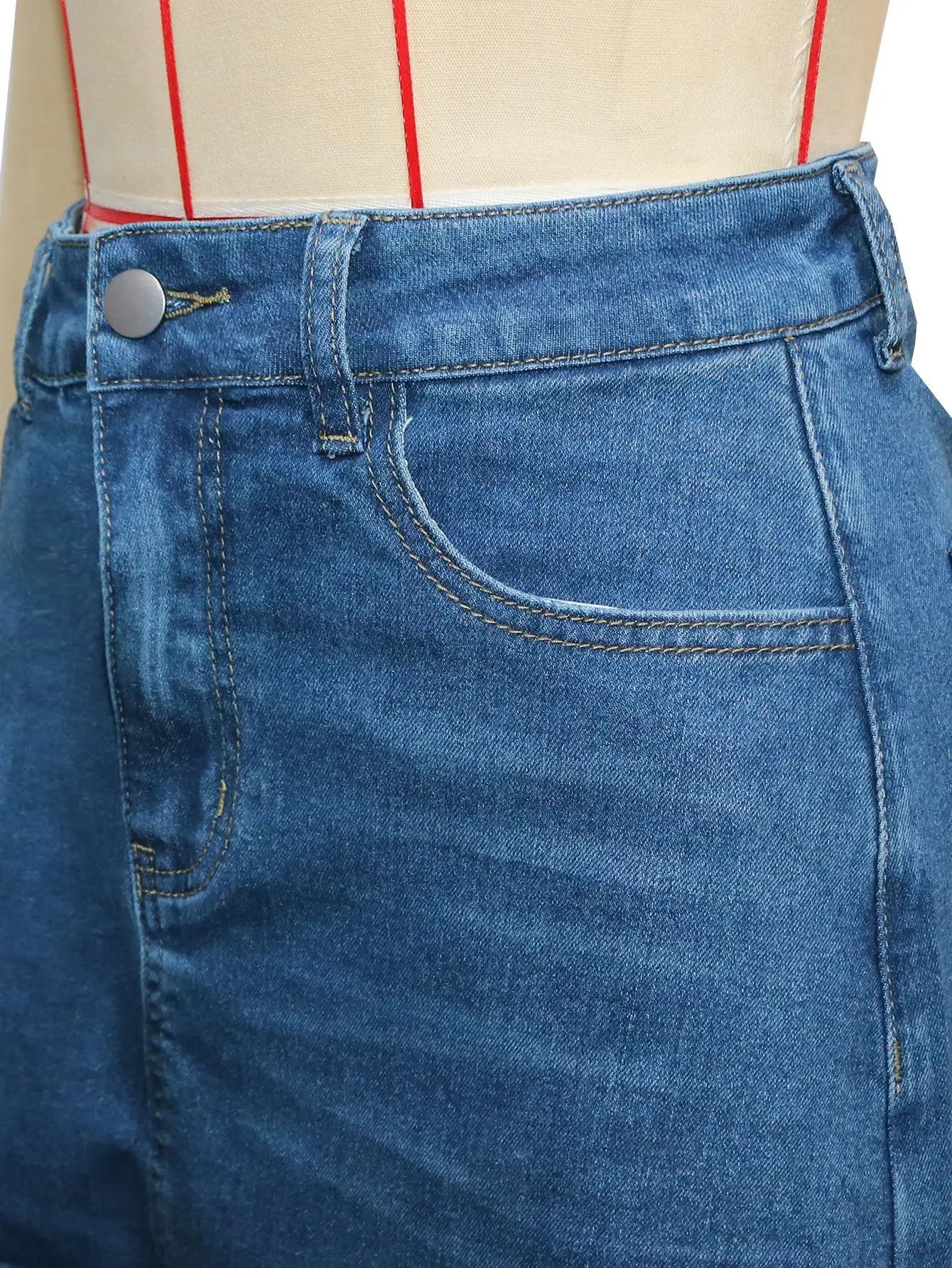 Fashion High Waist Denim Wide Leg Jeans for Women Detachable Skirt Layered Cargo Pocket Streetwear Baggy Jeans Denim Trousers