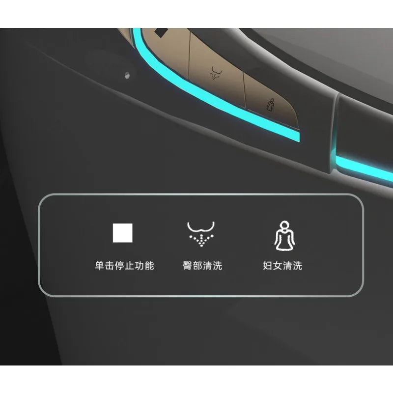 Egg-shaped smart toilet seat, fully automatic integrated household waterless pressure toilet, very practical
