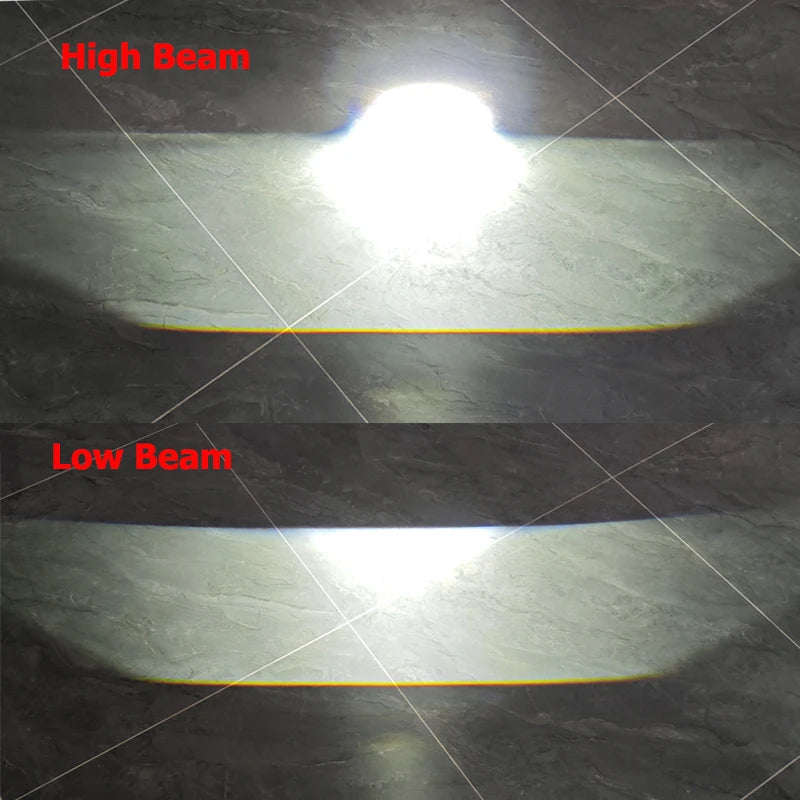 1.5Inch Mini Matrix Headlight Lenses 90W Highlight Dual Laser Led Car Headlight Bulb High Low Beam Bi LED Projector Laser Module