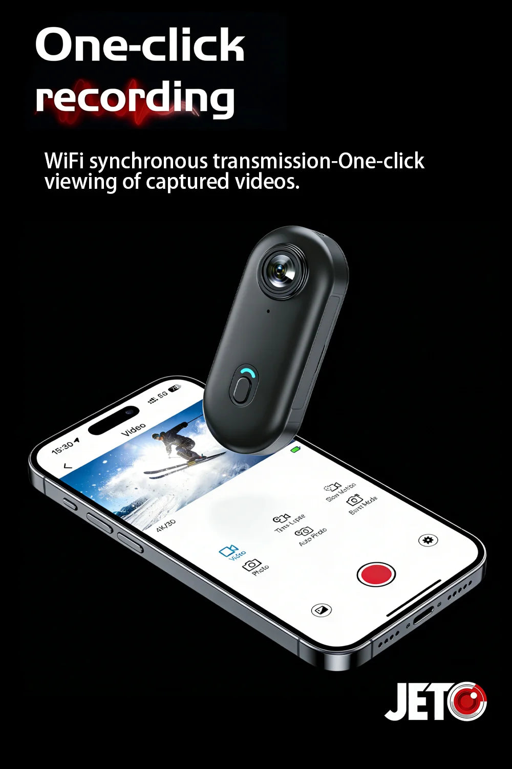 4K UHD Motorcycle Mini Action Camera Body POV Magnetic 30M Waterproof 2.4G WiFi Small Action Video Vlogging Camcord Helmet Bike