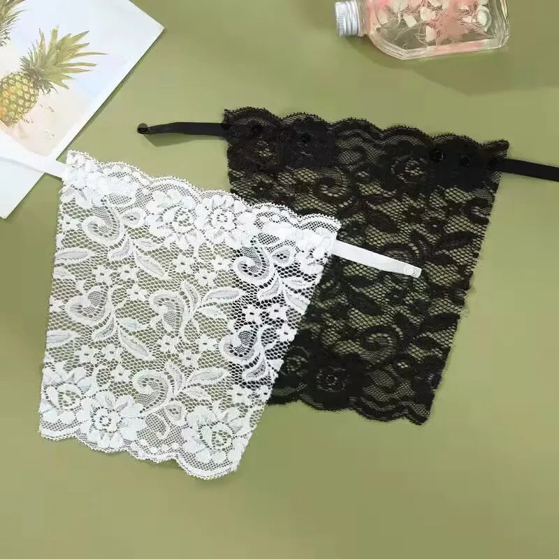 1-2 Pcs Lace Invisible Bra Privacy Cleavage Cover Underwear Anti Peep Brassiere Seamless Wrap Chest Strapless Lingerie Tube Tops
