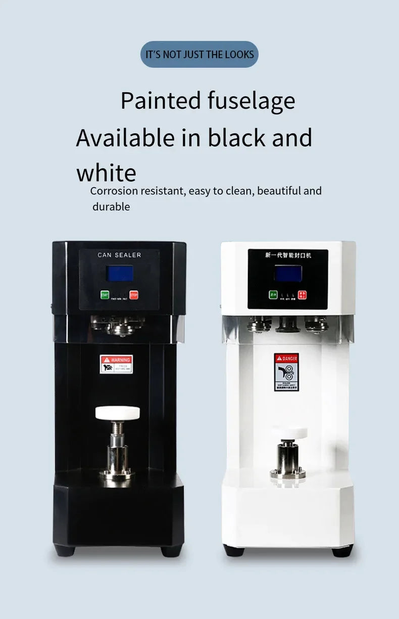 High Efficiency Automatic Beverage Can Sealing Equipment Plastic Metal Milk Tea Soda Can Packaging Machine