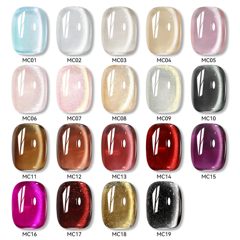 LILYCUTE 7ml Gold Coffee Cat Magnetic Gel Nail Polish Autumn Winter Nails Ultra Shine Moonlight Semi Permanent UV Gel Soak Off